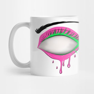 Neon Psychedelic Slime Eye Mug